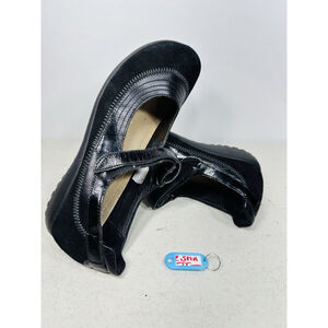 Naot Kirei Womens Shoes Size 10-41 Black Suede Patent Leather Mary Jane